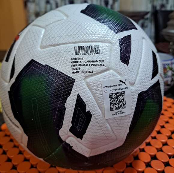 PUMA ORBITA 1 CARABAO CUP BALL (FIFA QUALITY PRO) SIZE 5 - Picture 1 of 5